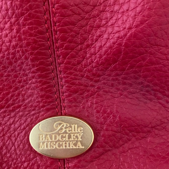 NWOT Bagdley Mischka red handbag - Picture 2 of 6